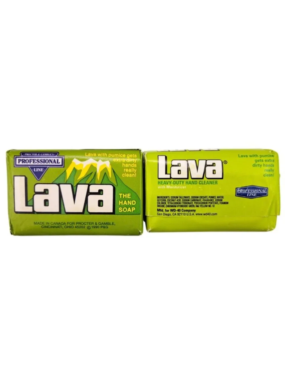 Vintage Lava Heavy-Duty Hand Soap 4 Oz Bar Pumice Professional Line Lot Of 2
